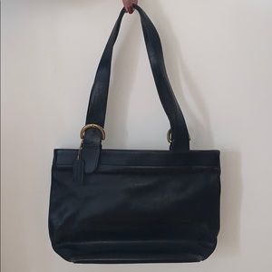 Coach Black Leather Shoulder Bag
